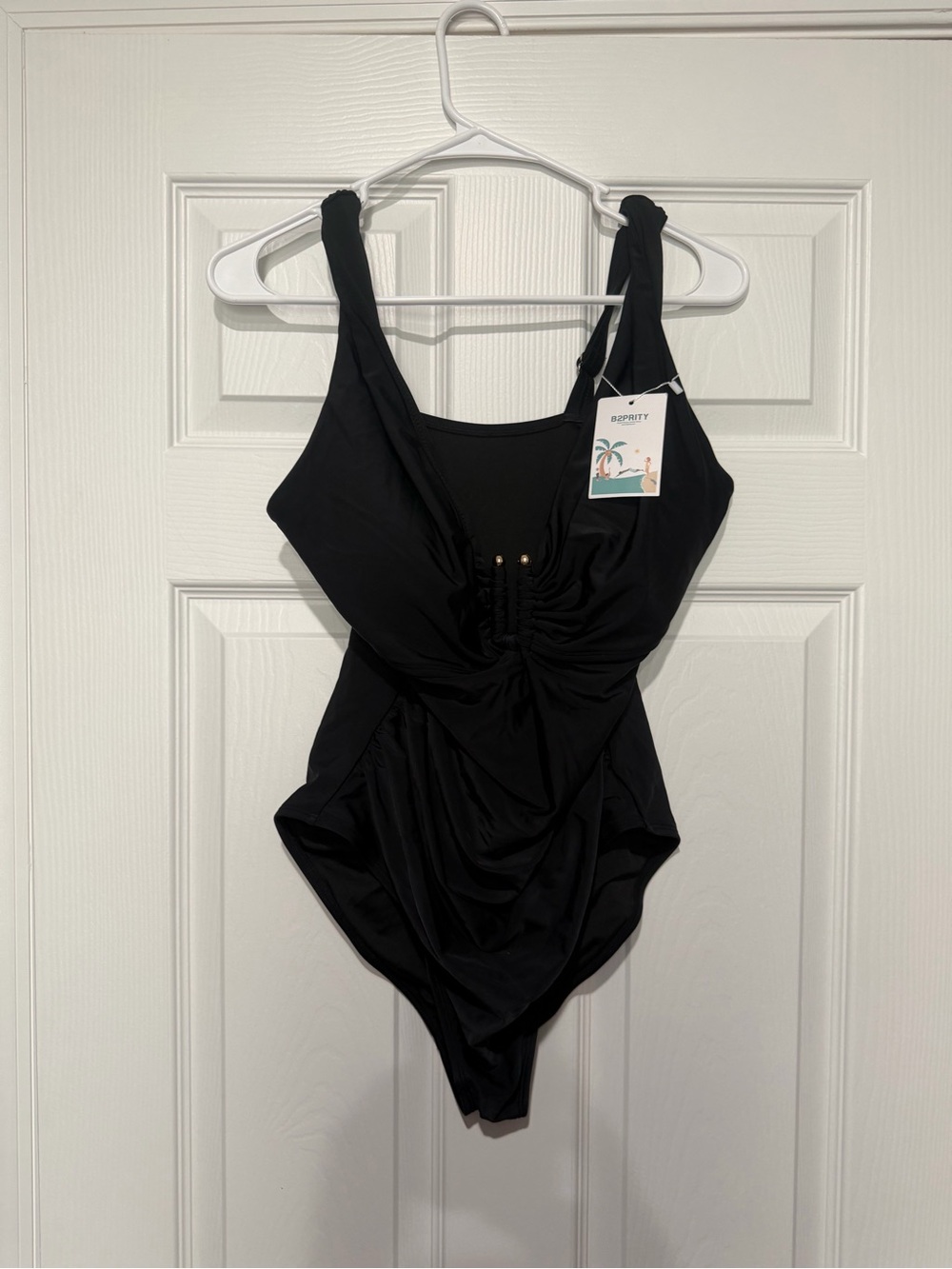 Esprit Black One-Piece Swimsuit with Front Twist